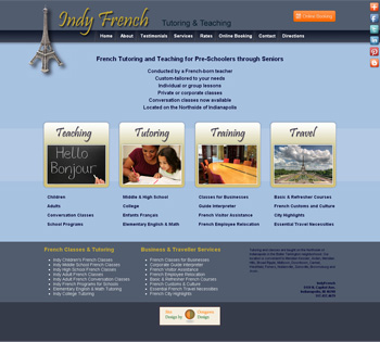 Indy French Teaching & Tutoring Website